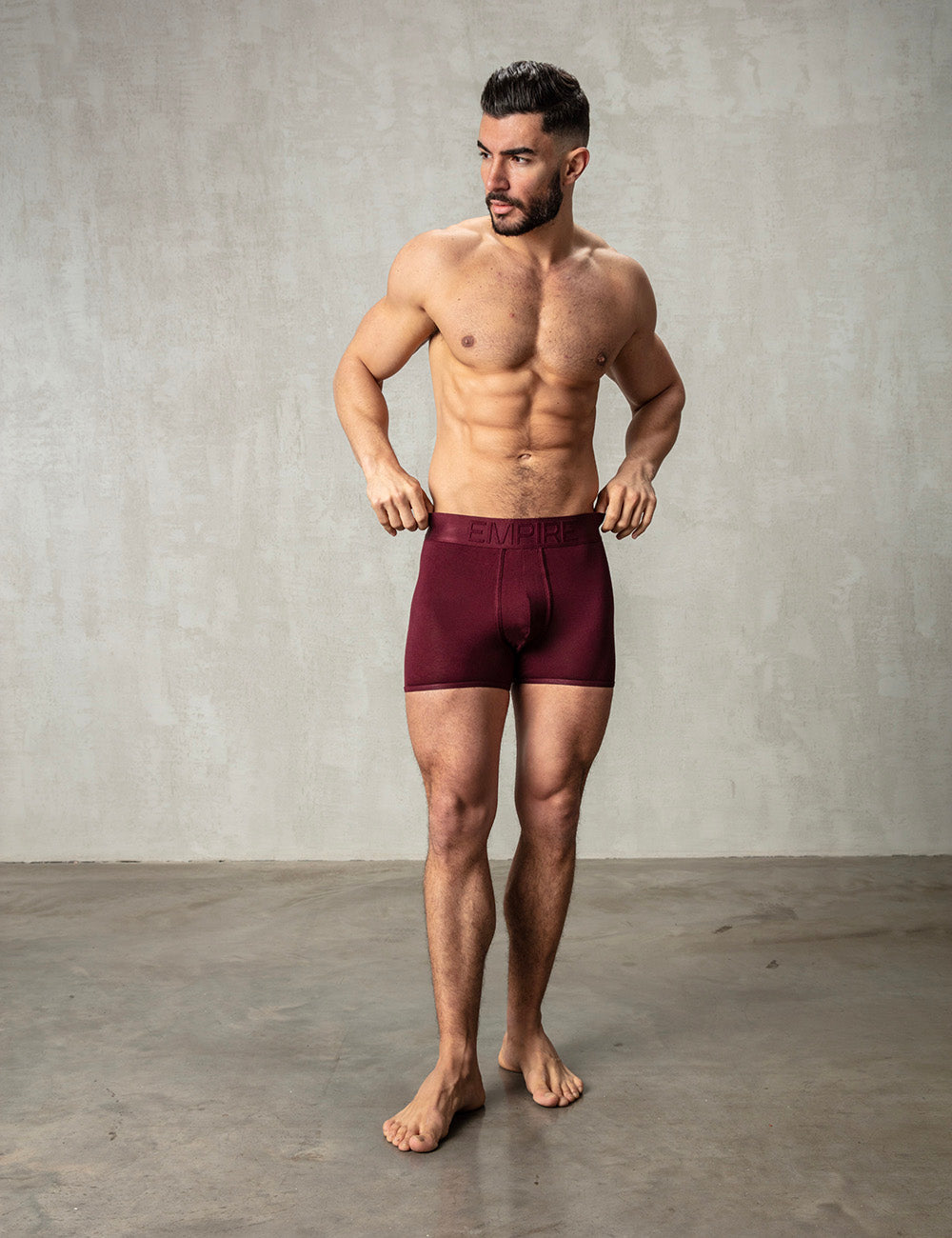 Burgundy Boxer - Thick Waistband