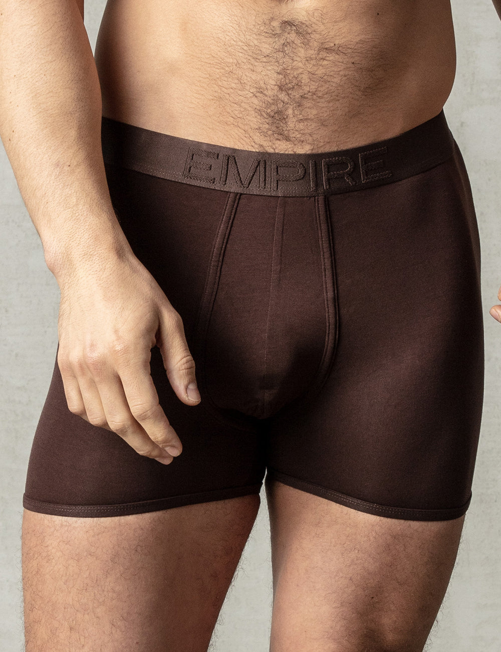 Chocolate Brown Boxer - Thin Waistband