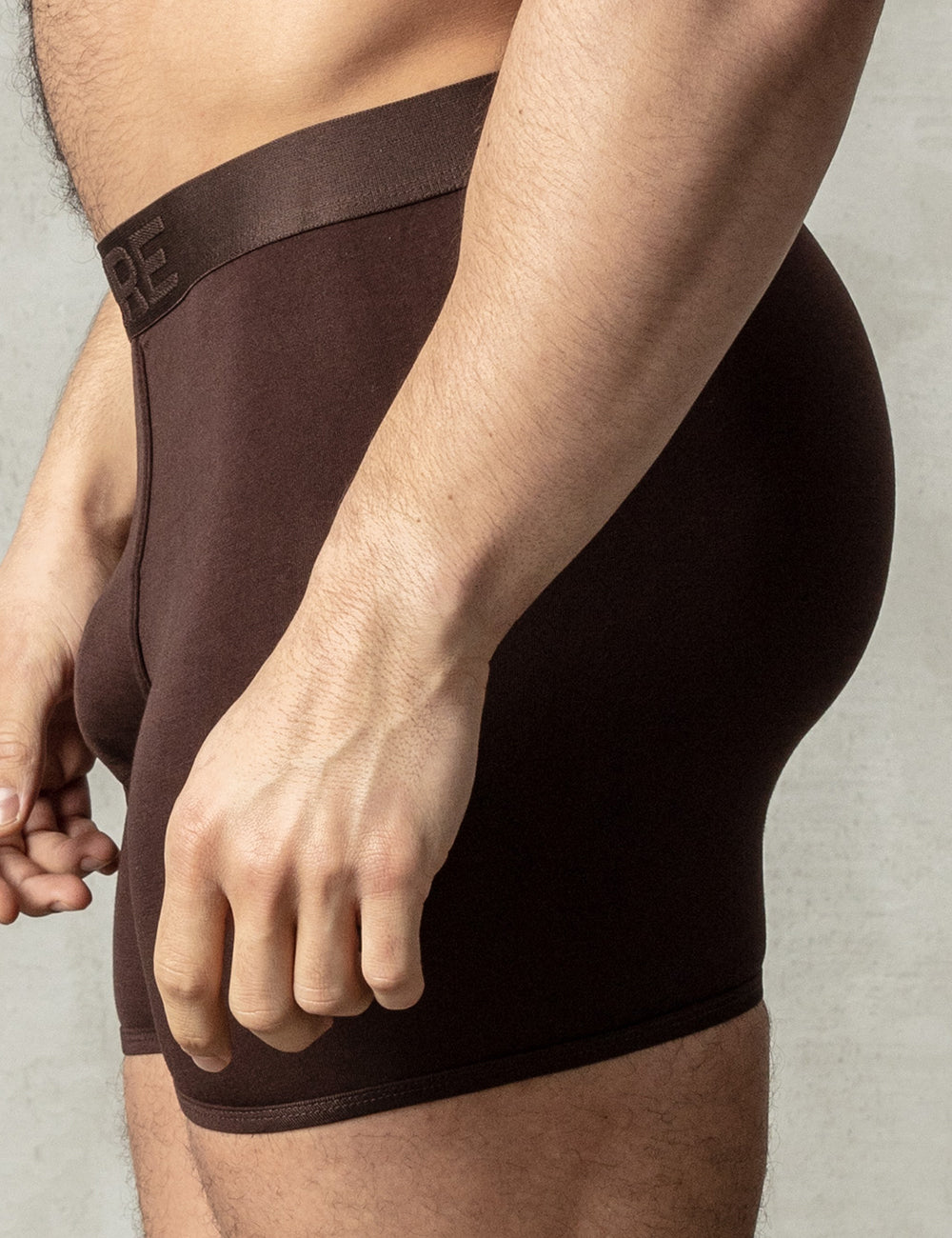 Chocolate Brown Boxer - Thin Waistband