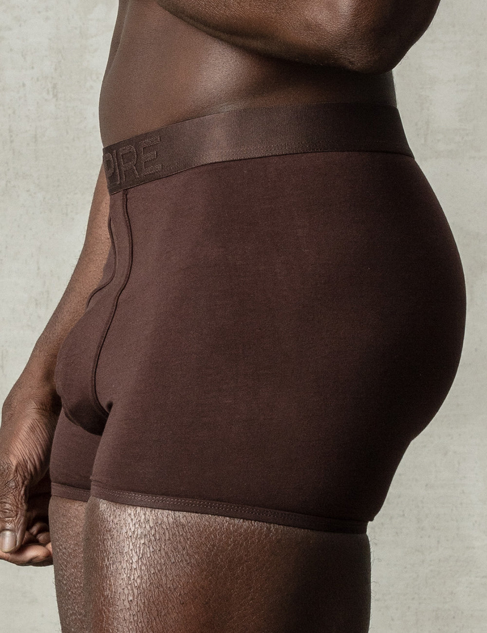 Chocolate Brown Boxer - Thin Waistband